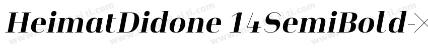 HeimatDidone 14SemiBold字体转换